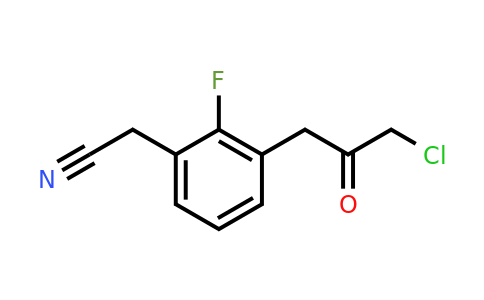 1804160-46-0 | 3-(3-Chloro-2-oxopropyl)-2-fluorophenylacetonitrile