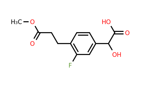 1804160-49-3 | 3-Fluoro-4-(3-methoxy-3-oxopropyl)mandelic acid