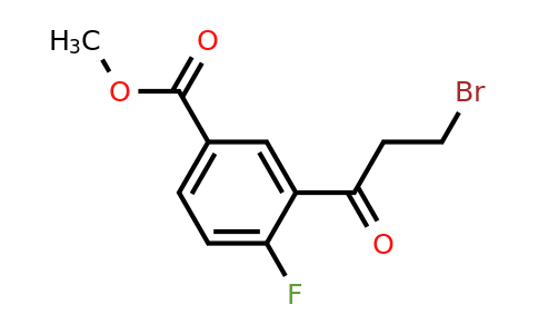 1804160-64-2 | Methyl 3-(3-bromopropanoyl)-4-fluorobenzoate