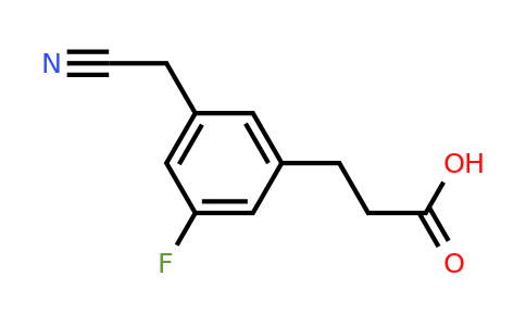 1804160-75-5 | 3-(2-Carboxyethyl)-5-fluorophenylacetonitrile