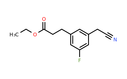 1804160-81-3 | Ethyl 3-(3-(cyanomethyl)-5-fluorophenyl)propanoate