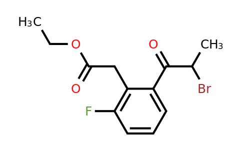 1804161-51-0 | Ethyl 2-(2-bromopropanoyl)-6-fluorophenylacetate
