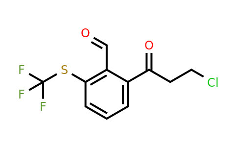 1804161-55-4 | 2-(3-Chloropropanoyl)-6-(trifluoromethylthio)benzaldehyde