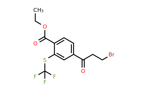 1804161-93-0 | Ethyl 4-(3-bromopropanoyl)-2-(trifluoromethylthio)benzoate