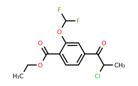 1804162-56-8 | Ethyl 4-(2-chloropropanoyl)-2-(difluoromethoxy)benzoate