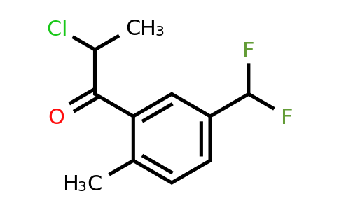 1804162-60-4 | 2-Chloro-1-(5-(difluoromethyl)-2-methylphenyl)propan-1-one