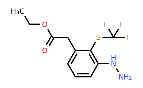 1804162-61-5 | Ethyl 3-hydrazinyl-2-(trifluoromethylthio)phenylacetate