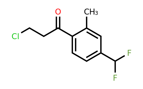1804162-64-8 | 3-Chloro-1-(4-(difluoromethyl)-2-methylphenyl)propan-1-one