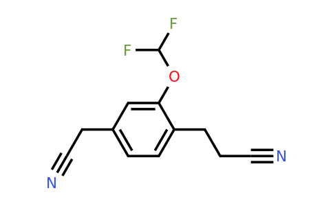 1804162-96-6 | 4-(2-Cyanoethyl)-3-(difluoromethoxy)phenylacetonitrile