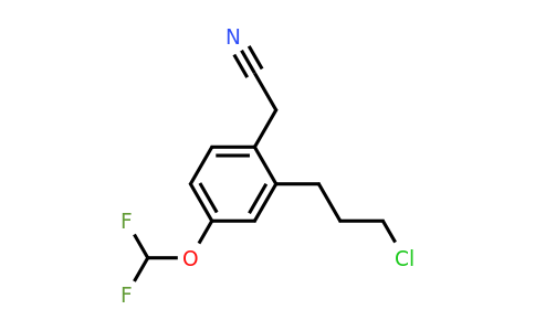 1804163-00-5 | 2-(3-Chloropropyl)-4-(difluoromethoxy)phenylacetonitrile