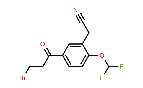 1804163-19-6 | 5-(3-Bromopropanoyl)-2-(difluoromethoxy)phenylacetonitrile