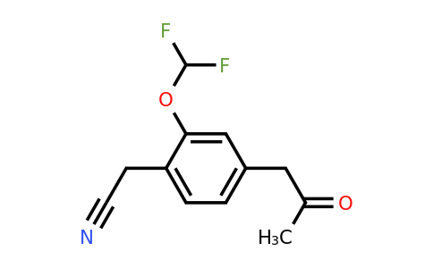 1804163-26-5 | 2-(Difluoromethoxy)-4-(2-oxopropyl)phenylacetonitrile