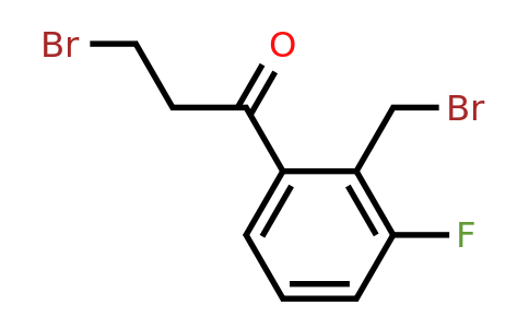 1804163-28-7 | 3-Bromo-1-(2-(bromomethyl)-3-fluorophenyl)propan-1-one