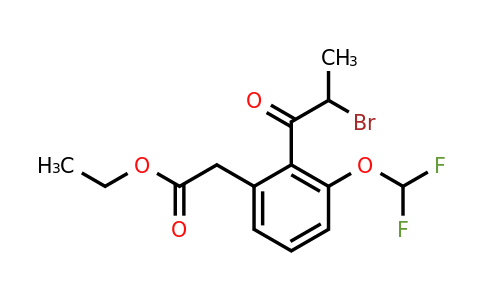 1804163-62-9 | Ethyl 2-(2-bromopropanoyl)-3-(difluoromethoxy)phenylacetate