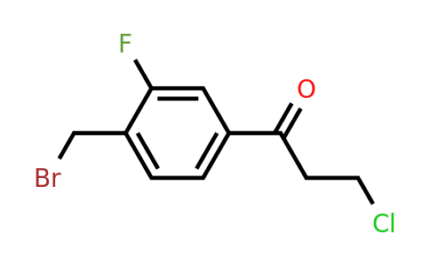 1804163-74-3 | 1-(4-(Bromomethyl)-3-fluorophenyl)-3-chloropropan-1-one