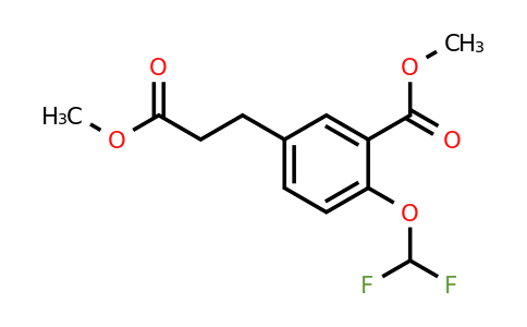 Methyl 2-(difluoromethoxy)-5-(3-methoxy-3-oxopropyl)benzoate