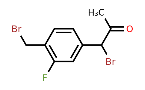 1804163-84-5 | 1-Bromo-1-(4-(bromomethyl)-3-fluorophenyl)propan-2-one