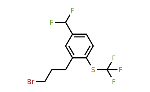 1804164-46-2 | 3-(3-Bromopropyl)-4-(trifluoromethylthio)benzodifluoride