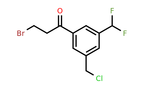 1804164-55-3 | 3-Bromo-1-(3-(chloromethyl)-5-(difluoromethyl)phenyl)propan-1-one