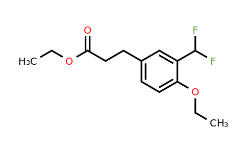 1804164-63-3 | Ethyl 3-(difluoromethyl)-4-ethoxyphenylpropanoate