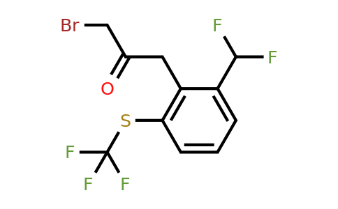 1804164-78-0 | 1-Bromo-3-(2-(difluoromethyl)-6-(trifluoromethylthio)phenyl)propan-2-one