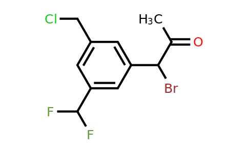 1804164-85-9 | 1-Bromo-1-(3-(chloromethyl)-5-(difluoromethyl)phenyl)propan-2-one