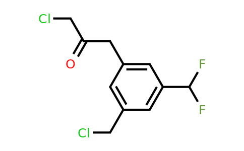 1804165-08-9 | 3-Chloro-1-(3-(chloromethyl)-5-(difluoromethyl)phenyl)propan-2-one