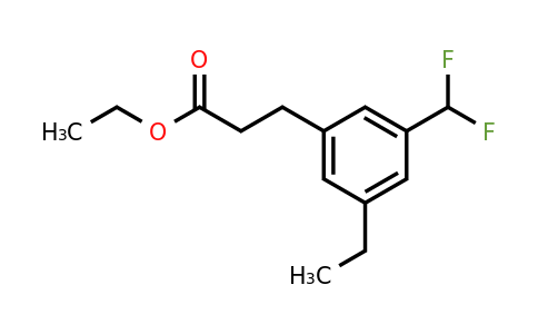 1804165-48-7 | Ethyl 3-(difluoromethyl)-5-ethylphenylpropanoate