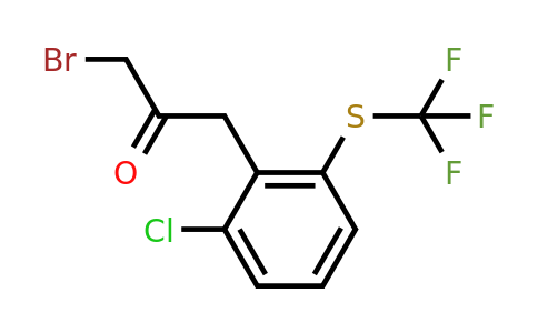 1804165-50-1 | 1-Bromo-3-(2-chloro-6-(trifluoromethylthio)phenyl)propan-2-one