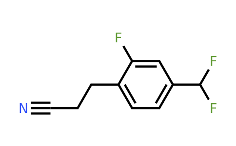 1804166-42-4 | 4-(Difluoromethyl)-2-fluorophenylpropanenitrile