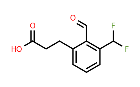 1804166-67-3 | 3-(Difluoromethyl)-2-formylphenylpropanoic acid