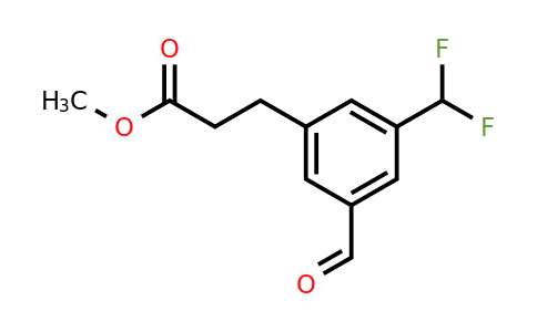 1804166-74-2 | Methyl 3-(difluoromethyl)-5-formylphenylpropanoate