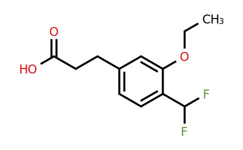1804167-25-6 | 4-(Difluoromethyl)-3-ethoxyphenylpropanoic acid