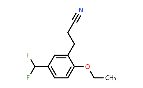 1804167-32-5 | 5-(Difluoromethyl)-2-ethoxyphenylpropanenitrile