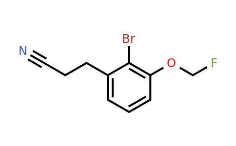1804167-39-2 | 3-(2-Bromo-3-(fluoromethoxy)phenyl)propanenitrile