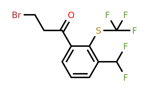 1804167-80-3 | 3-Bromo-1-(3-(difluoromethyl)-2-(trifluoromethylthio)phenyl)propan-1-one