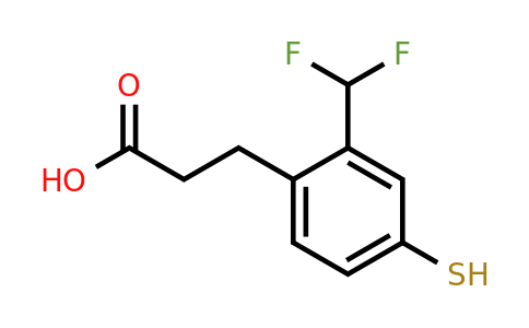 1804169-06-9 | 2-(Difluoromethyl)-4-mercaptophenylpropanoic acid