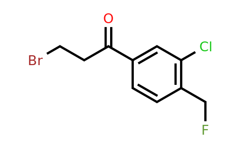 1804169-12-7 | 3-Bromo-1-(3-chloro-4-(fluoromethyl)phenyl)propan-1-one