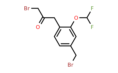 1804169-27-4 | 3-Bromo-1-(4-(bromomethyl)-2-(difluoromethoxy)phenyl)propan-2-one
