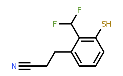 1804169-33-2 | 2-(Difluoromethyl)-3-mercaptophenylpropanenitrile