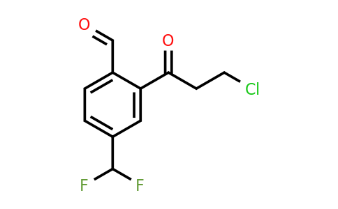 1804169-45-6 | 2-(3-Chloropropanoyl)-4-(difluoromethyl)benzaldehyde