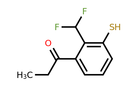 1804169-61-6 | 1-(2-(Difluoromethyl)-3-mercaptophenyl)propan-1-one