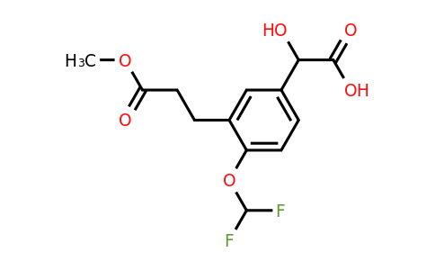 1804169-96-7 | 4-(Difluoromethoxy)-3-(3-methoxy-3-oxopropyl)mandelic acid