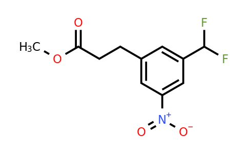 1804170-30-6 | Methyl 3-(difluoromethyl)-5-nitrophenylpropanoate