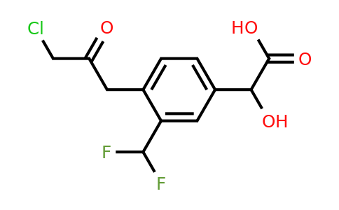1804170-38-4 | 4-(3-Chloro-2-oxopropyl)-3-(difluoromethyl)mandelic acid