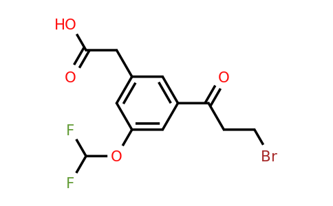 1804170-52-2 | 3-(3-Bromopropanoyl)-5-(difluoromethoxy)phenylacetic acid