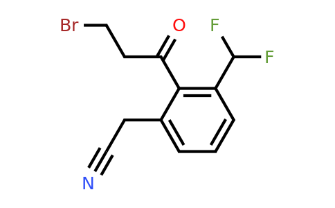 1804170-66-8 | 2-(3-Bromopropanoyl)-3-(difluoromethyl)phenylacetonitrile