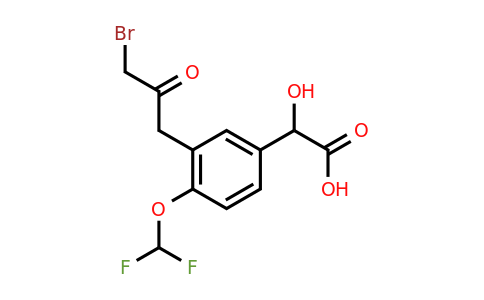 1804170-72-6 | 3-(3-Bromo-2-oxopropyl)-4-(difluoromethoxy)mandelic acid