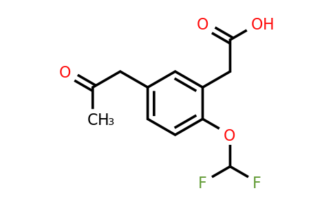 1804170-78-2 | 2-(Difluoromethoxy)-5-(2-oxopropyl)phenylacetic acid