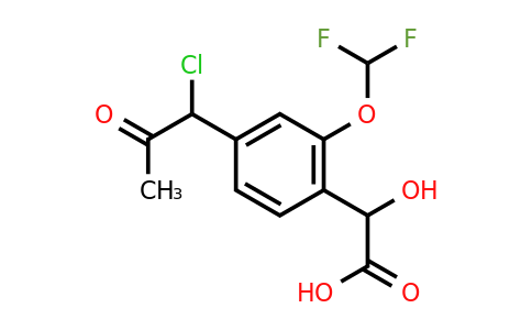 1804170-82-8 | 4-(1-Chloro-2-oxopropyl)-2-(difluoromethoxy)mandelic acid